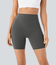 Halara UltraSculpt™ High Waisted Scrunch Butt Lifting Tummy Control Side Pocket Shaping Workout Biker Shorts 7'' - Volcanic Ash