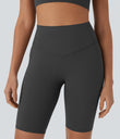 Halara UltraSculpt™ High Waisted Tummy Control Pocket Shaping Training Biker Shorts 9'' - Volcanic Ash