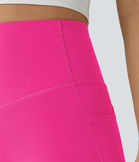 Halara UltraSculpt™ High Waisted Butt Lifting Tummy Control Pocket Shaping Workout Leggings - Pink Power