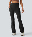 Halara UltraSculpt™ High Waisted Tummy Control Pocket Shaping Yoga Bootcut Leggings - Black
