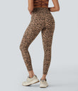 Halara UltraSculpt™ Leopard Print High Waisted Tummy Control Yoga Leggings with Pockets - Tan Leopard