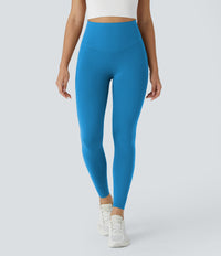 Halara UltraSculpt™ High Waisted Butt Lifting Tummy Control Pocket Shaping Workout Leggings - Vallarta Blue