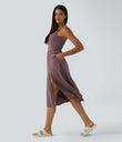 Everyday Midi Chill Dress-La Land - Deep Tea Brown