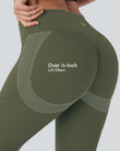 Halara UltraSculpt™ High Waisted Scrunch Butt Lifting Tummy Control Pocket Shaping Yoga Bootcut Leggings - Grass Grey Green
