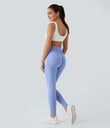 OneForm Seamless Flow High Waisted Booty Scrunch Leggings - Pale Iris