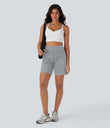 SoftlyZero™ Airy Super High Waisted 2-in-1 Cool Touch Yoga Shorts 7" with Pockets - Quarry