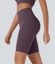 Halara UltraSculpt™ High Waisted Tummy Control Pocket Shaping Training Biker Shorts 9'' - Night's Purple