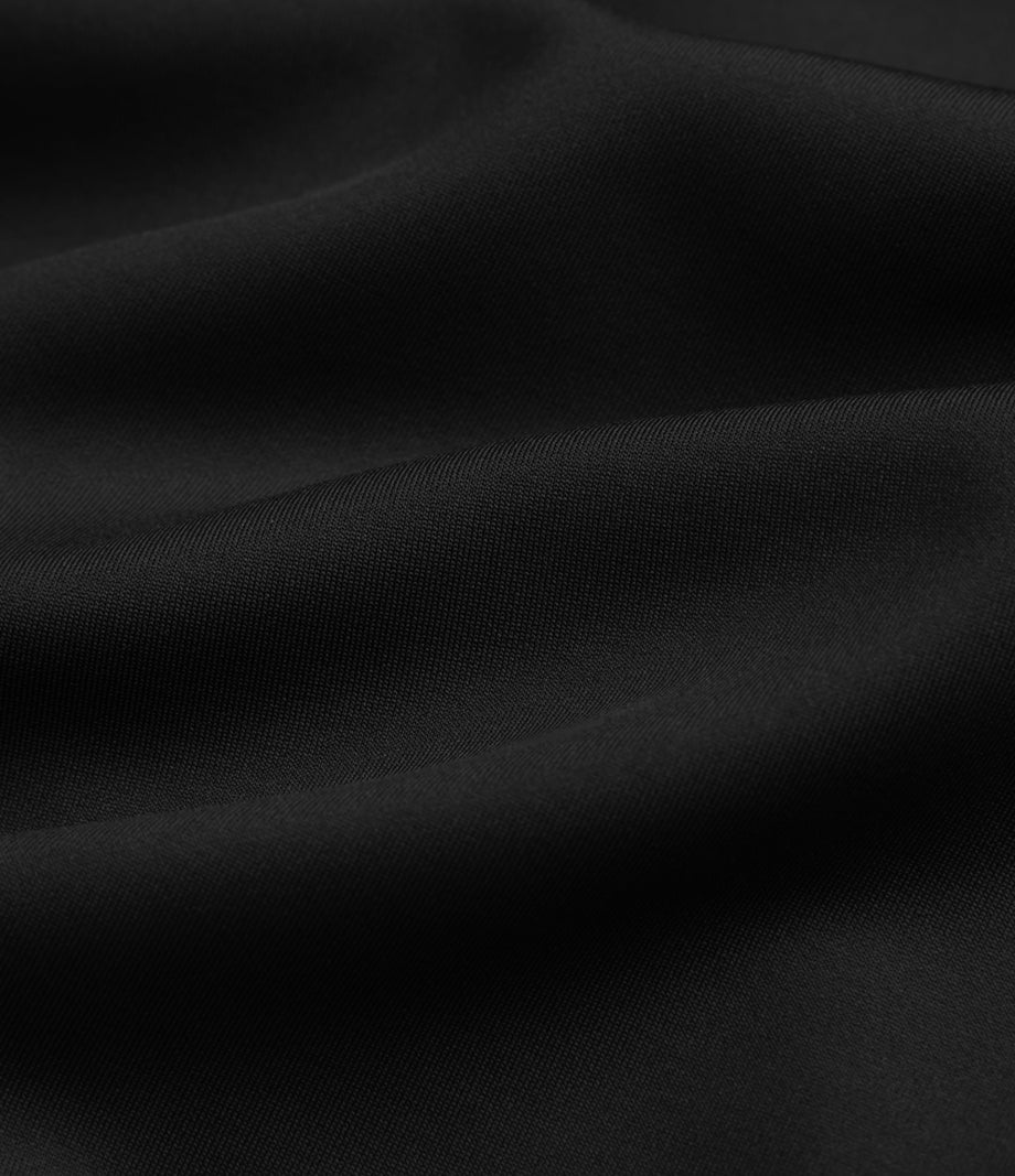 High Waisted Sheen 7/8 Leggings with Pockets - Black