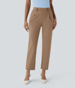 Halara Flex™ DayStretch High Waisted Pocket Ankle Length Tapered Work Pants - Burro