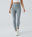 Halara UltraSculpt™ High Waisted Tummy Control Pocket Shaping Training Leggings - Blue Flower Gray