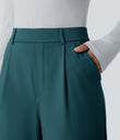 Halara Flex™ DayStretch High Waisted Pocket Work Flare Pants - Atlantic Deep