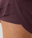 Mid Rise Drawstring Contrast Mesh 2-in-1 Flowy Running Shorts 3'' - Winetasting