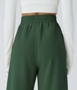High Waisted Pocket Straight Leg Baggy Mop Corduroy Casual Pants - Greener Pastures