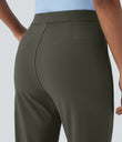 Halara Flex™ DayStretch High Waisted Pocket Ankle Length Tapered Work Pants - Forest Night
