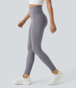 Halara UltraSculpt™ High Waisted Tummy Control Pocket Shaping Training Leggings - Falling Gray Purple