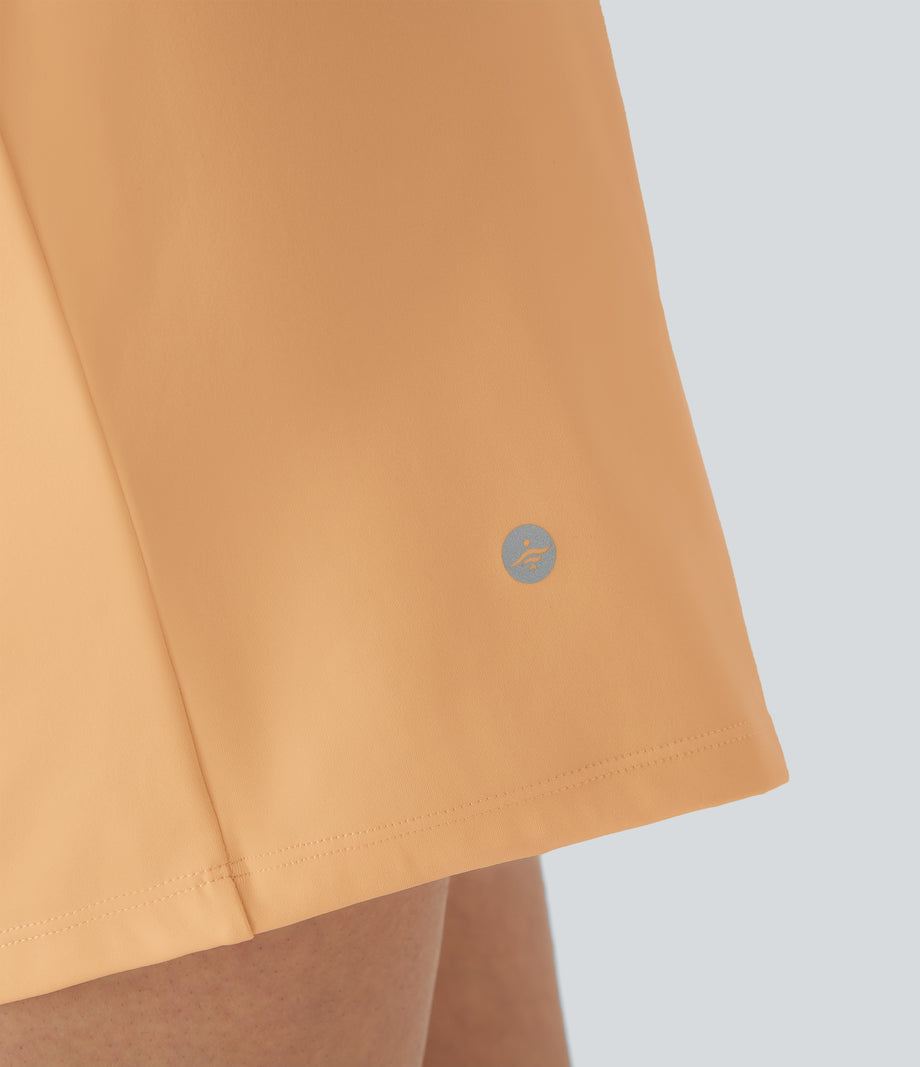 SoftlyZero™ Airy Super High Waisted 2-in-1  Cool Touch Yoga Shorts 5'' with Pockets-Longer Length - Sunburst