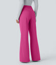 Halara Flex™ DayStretch High Waisted Pocket Work Flare Pants - Raspberry Rose