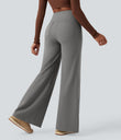 DayStretch High Waisted Tummy Control Wide Leg Baggy Yoga Pants with Pockets - Silent Storm