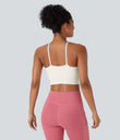 Basic Padded Workout Cropped Low Support Tank Top A-D Cups - Sugar Swizzle