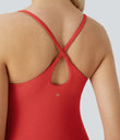 SoftlyZero™ Plush Backless Active Dress - Poinsettia