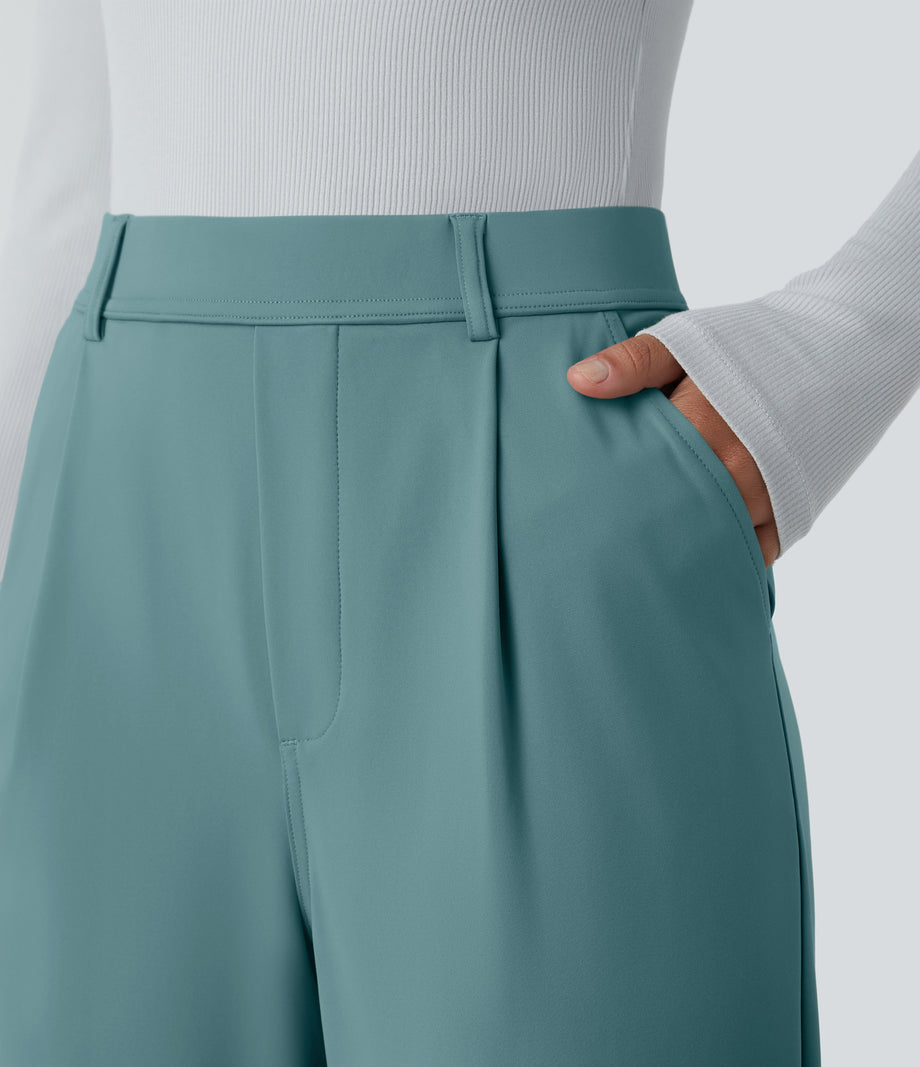 Halara Flex™ DayStretch High Waisted Pocket Work Flare Pants - Arctic