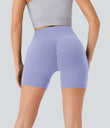 Halara UltraSculpt™ High Waisted Scrunch Butt Lifting Tummy Control Pocket Shaping Workout Biker Shorts 5'' - Baby Lavender