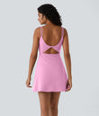SoftlyZero™ Plush Double Straps 2-Piece Pocket Slip Dance Active Dress A-D Cups - Nosegay