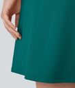 SoftlyZero™ Plush Backless Active Dress-Longer Length-Easy Peezy Edition - Quetzal Green