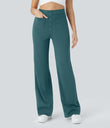 DayStretch High Waisted Pockets Straight Leg Casual Pants - Atlantic Deep