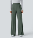 Halara Flex™ DayStretch High Waisted Pocket Work Flare Pants - Deep Aquamarine