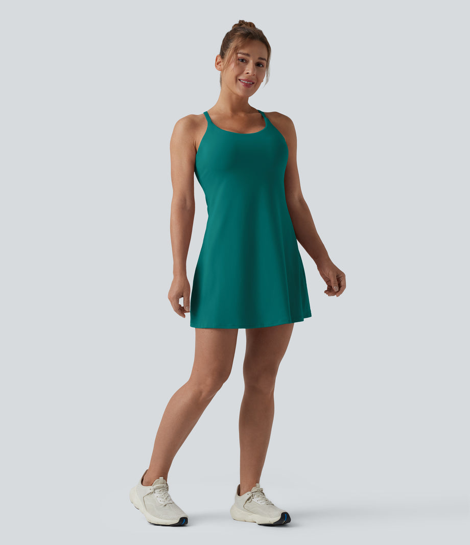Softlyzero™ Plush Backless Active Dress-Easy Peezy Edition DD-F - Quetzal Green