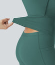 SoftlyZero™ Airy Backless Twisted Cool Touch Dance Active Dress-Easy Peezy Edition - Blue Spruce