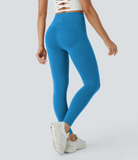 Halara UltraSculpt™ High Waisted Butt Lifting Tummy Control Pocket Shaping Workout Leggings - Vallarta Blue