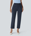 Halara Flex™ DayStretch High Waisted Pocket Ankle Length Tapered Work Pants - Midnight Blue