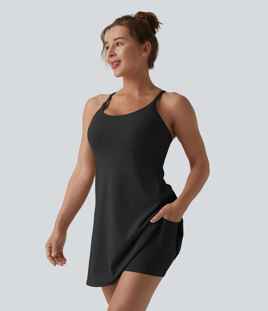 Softlyzero™ Plush Backless Active Dress-Easy Peezy Edition DD-F - Black