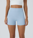 SoftlyZero™ Airy High Waisted Pocket Plain Cool Touch Yoga Shorts 3.5"-UPF50+ - Angel Falls