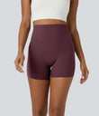 Halara UltraSculpt™ High Waisted Tummy Control Side Pocket Shaping Training Biker Shorts 5'' - Evening Red