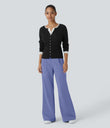 Halara Flex™ DayStretch High Waisted Pocket Work Flare Pants - Jacaranda