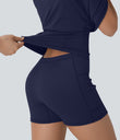 SoftlyZero™ Plush Molded Cups Low Support Dance Active Dress-Easy Peezy Edition A-D Cups - Peacoat