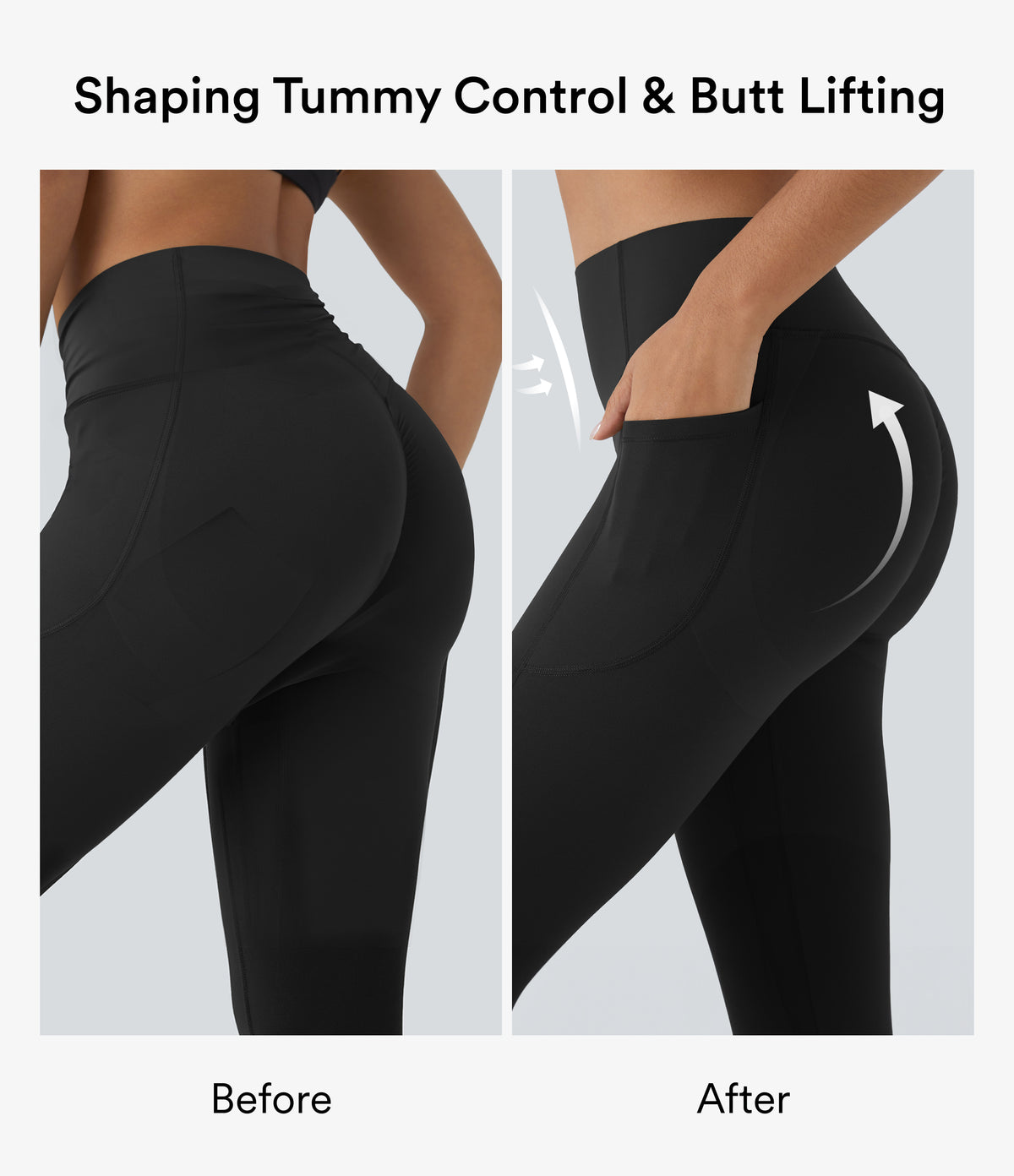 Halara UltraSculpt™ High Waisted Butt Lifting Tummy Control Pocket Shaping Workout Leggings - Volcanic Ash