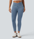Halara Flex™ Crossover Pocket Washed Denim Work Leggings -  Blue Jasper Denim