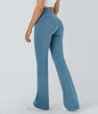 DayStretch High Waisted Pocket Flare Yoga Leggings - Light Azure
