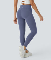 Halara UltraSculpt™ High Waisted Butt Lifting Tummy Control Pocket Shaping Workout Leggings - Silent Blue