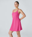 SoftlyZero™ Plush Backless Active Dress-Longer Length-Easy Peezy Edition - Fuchsia Purple