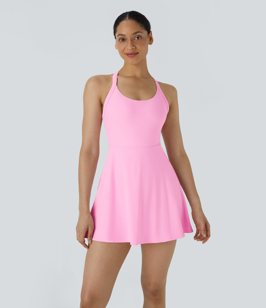 SoftlyZero™ Airy Backless Twisted Cool Touch Dance Active Dress-Easy Peezy Edition - Nosegay