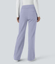 Halara Flex™ DayStretch Mid Rise Side Zipper Pocket Work Flare Pants - Icelandic Blue
