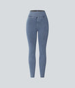 Halara Flex™ High Waisted Pocket Denim Casual Leggings - Ice Crevice Denim
