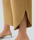 Breezeful™ High Waisted Crossover Quick Dry Resort Pants with Pockets - Wood Thrush