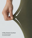 DayStretch High Waisted Cargo Pocket Skinny Yoga Leggings - Forest Night