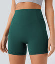 Halara UltraSculpt™ High Waisted Scrunch Butt Lifting Tummy Control Pocket Shaping Workout Biker Shorts 5'' - Forest Biome
